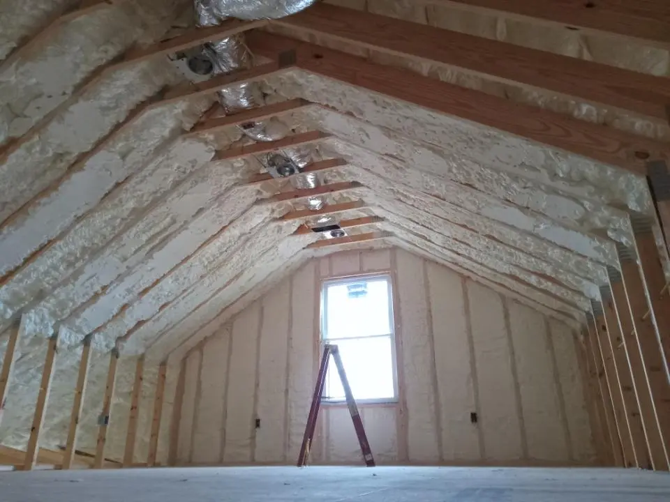 Spray foam roofing application for Crawl Space Insulation project in Canyon